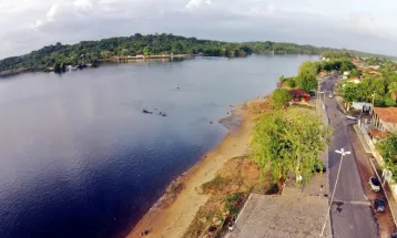 Rompimento de barreira no Rio Araguari causa problemas ambientais  em Uberlândia