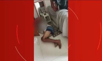 Morador chega em casa e dá de cara com ladrão, que esperou dormindo polícia chegar