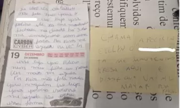 Mulher mantida em cárcere privado escreve bilhete pedindo ajuda em Curitiba: 'Tá me mantendo presa aqui e disse que vai me matar. Por favor'