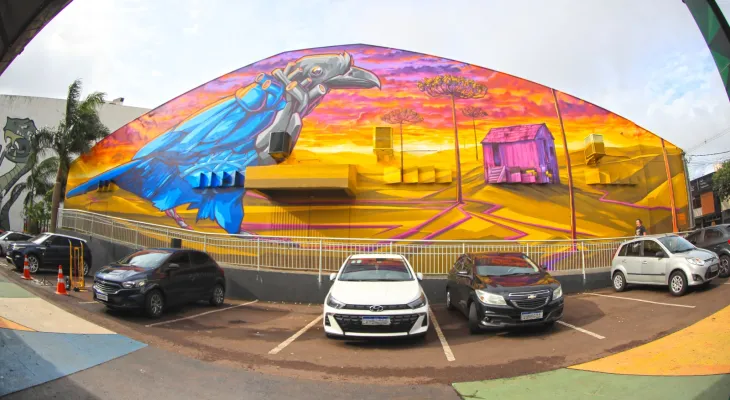 Graffiti GAMEX: Cascavel respira arte e recebe mais um grande mural de graffiti