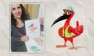 Concurso cultural elege ave Guará como mascote oficial da Ponte de Guaratuba