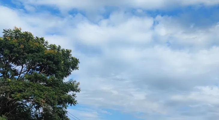 Cascavel terá máxima de 28°C e possibilidade de chuva nesta quarta-feira