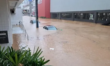 Chuvas levam quatro cidades a decretar emergência em Santa Catarina