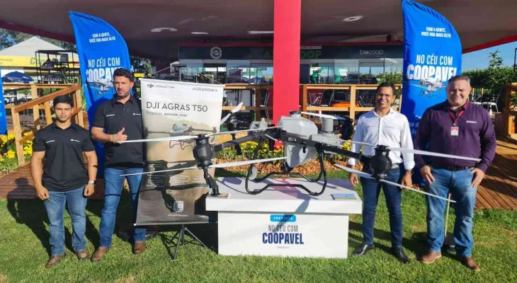 Coopavel e Agridrones unem forças para sortear drone pulverizador de alta tecnologia