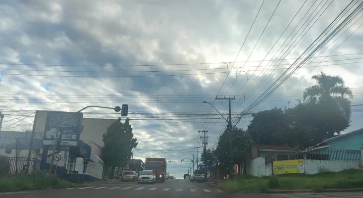 Cascavel terá calor e chance de chuva nesta quinta-feira