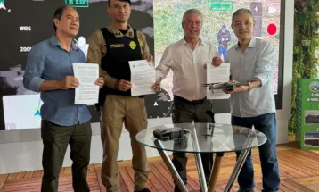 Sindicato Rural entrega drone à Polícia Militar para reforçar segurança no campo