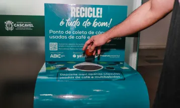 Cascavel instala pontos de coleta para reciclagem de cápsulas de café