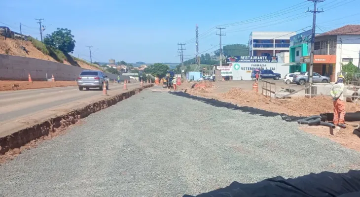 Para construção de passarela, PR-160 será interditada na área urbana de Imbaú no fim de semana