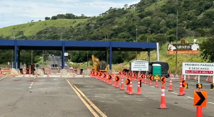 Obras nas praças de pedágio do Lote 6 começam a avançar