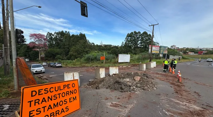 Mobilidade: Souza Naves Sul é bloqueada para construção da nova ponte 