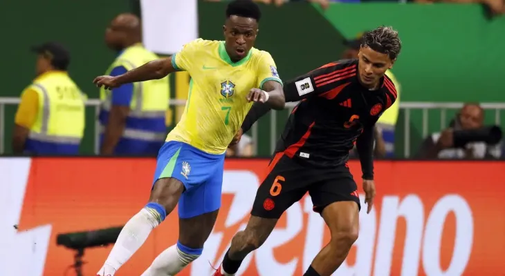 Vinicius Júnior decide e Brasil derrota Colômbia pelas Eliminatórias