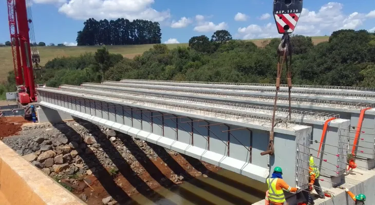 Duplicação da PRC-466 em Guarapuava avança com nova ponte e pista de concreto