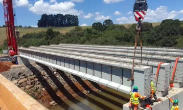 Duplicação da PRC-466 em Guarapuava avança com nova ponte e pista de concreto
