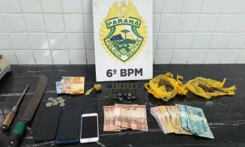 Polícia Militar prende três homens por tráfico de drogas em Cascavel 