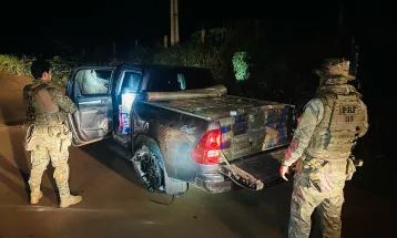 PRF apreende 1,4 tonelada de maconha em Lindoeste
