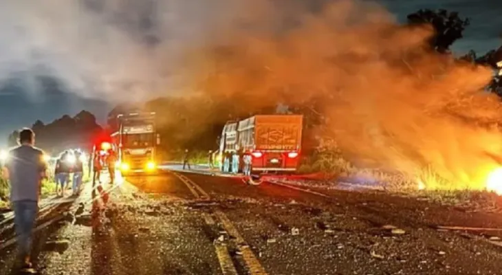 Mãe e três filhos morrem em acidente na BR-060