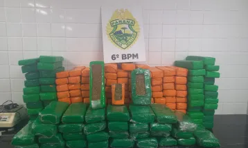 Casal é preso transportando mais de 110 quilos de maconha na BR-277, em Cascavel