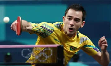 Hugo Calderano perde de algoz olímpico e cai em torneio na China