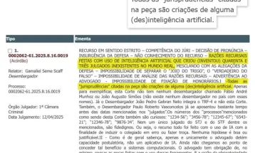 TJ/PR rejeita recurso feito por IA que inventou 43 jurisprudências