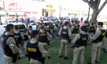 Operação Centro Seguro leva 110 guardas municipais e policiais militares à Praça Rui Barbosa