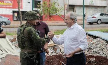 Nova sede do Batalhão de Polícia de Fronteira começa a ganhar forma em Cascavel