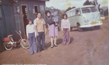 Saudade não tem idade: Pose para a foto em 1974