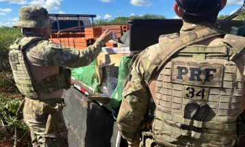 Falso carregamento de tijolos escondia 50 mil maços de cigarros contrabandeados