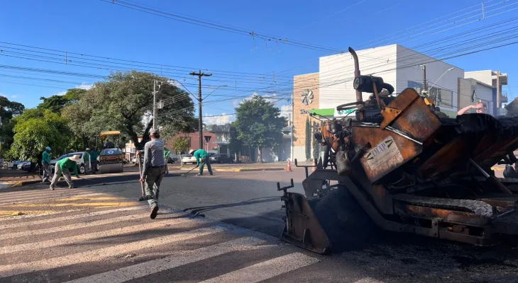 Pavimentação avança em Corbélia