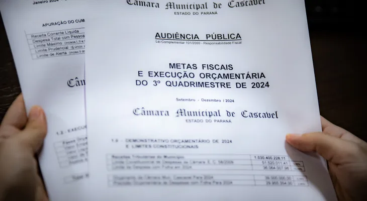 Prestação de Contas da Prefeitura e da Câmara será na sexta-feira