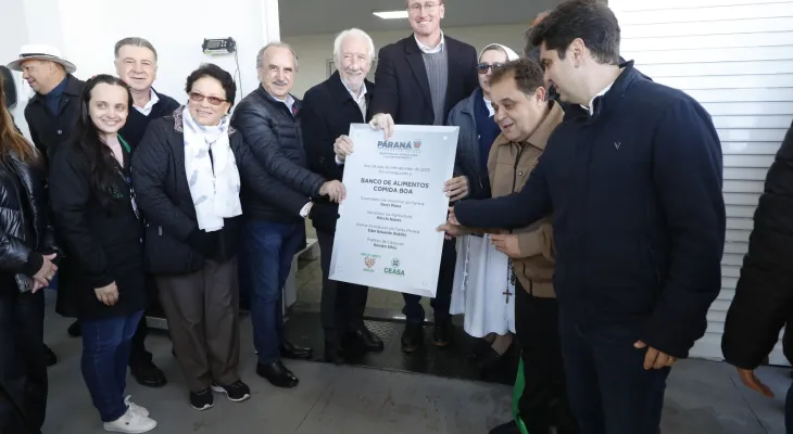 Cascavel ganha unidade moderna do Banco de Alimentos da Ceasa, que vai beneficiar mais de 32 mil cascavelenses