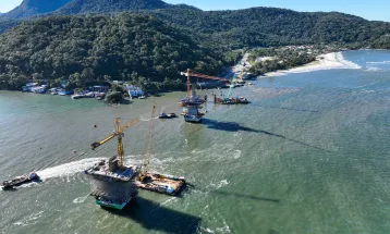 Ponte de Guaratuba chega a 60% de execução com avanço nas obras dos acessos