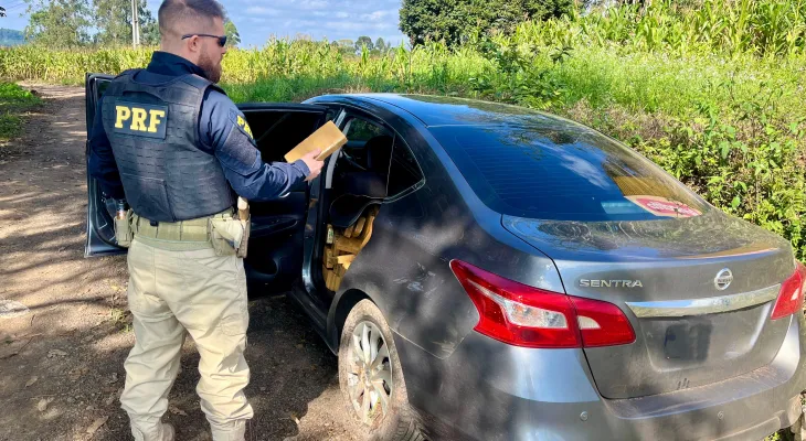 PRF apreende quase 200 quilos de maconha em veículo adulterado