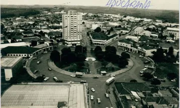 Saudade não tem idade: Vista panorâmica de Apucarana em foto sem data