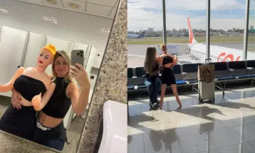 Influenciadora surpreende ao embarcar em aeroporto com boneca sexual em tamanho real