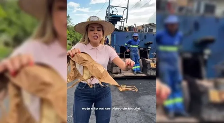 Vídeo: Após viralizar, prefeita faz novo post com biquíni