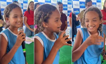 Criança faz apelo sobre merenda escolar e viraliza: “Ninguém aguenta mais soja”