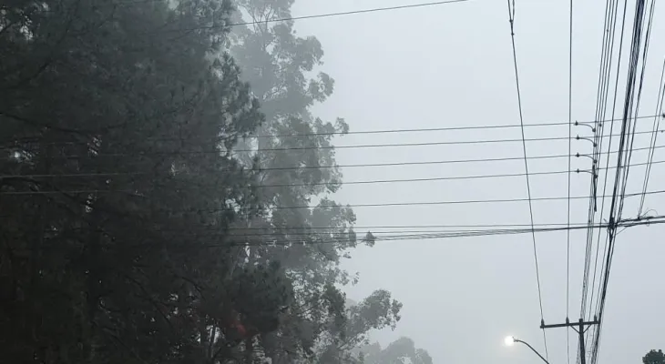 Névoa, vento e frio: Outono mantém clima instável em Cascavel