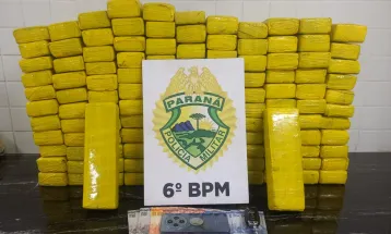 Casal é preso com 110 kg de maconha na BR-277 em Cascavel