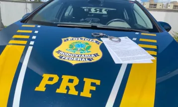 PRF cumpre mandado de prisão durante fiscalização na BR-373