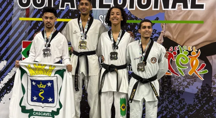 Atletas de Cascavel brilham na Copa Regional Sul de Taekwondo e se preparam para o Paranaense em casa