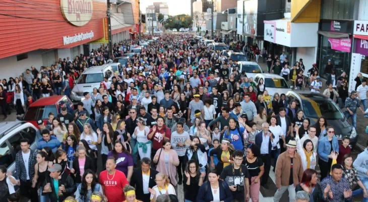 Unidos por um só nome: Cascavel realiza a 14ª edição da Marcha para Jesus