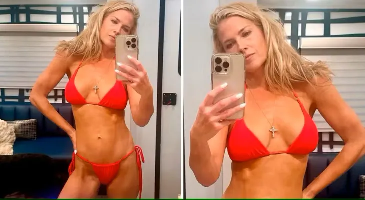 Ali Larter impressiona seguidores ao posar de biquíni e revelar rotina de saúde disciplinada