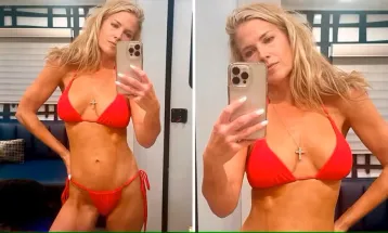 Ali Larter impressiona seguidores ao posar de biquíni e revelar rotina de saúde disciplinada