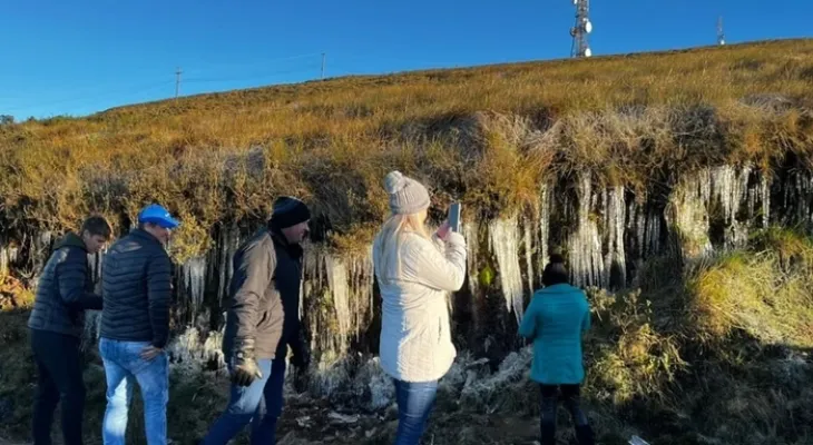 Cidade de SC bate recorde do ano e registra sensação térmica de -29°C