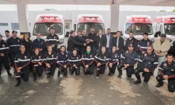 Reforço na saúde: Consamu recebe quatro novas ambulâncias para ampliar atendimentos de urgência