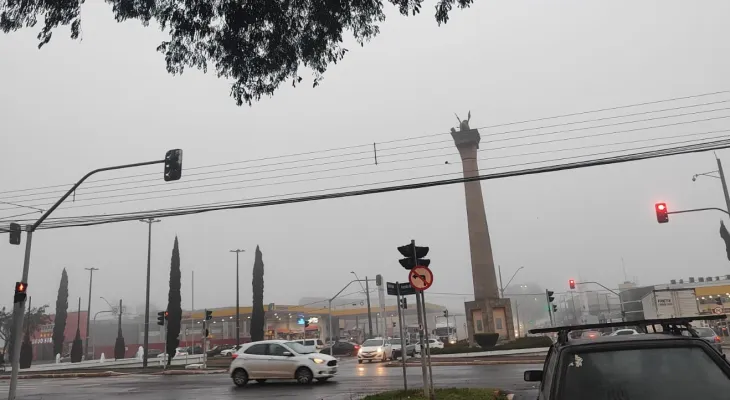 Frio e garoa marcam início da semana em Cascavel