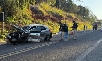 Colisão grave na BR-487 em Araruna deixa dois mortos e dois feridos