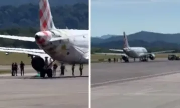 Homem é sugado por motor de avião após invadir pista na Itália