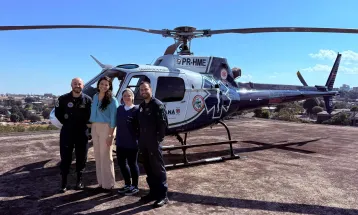 Com estrutura reforçada, hospital do Oeste salva bebê após transporte aeromédico