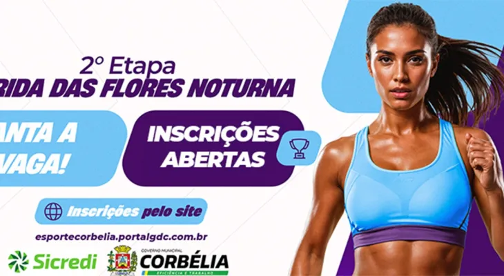 Inscrições abertas para a 2ª etapa da Corrida das Flores